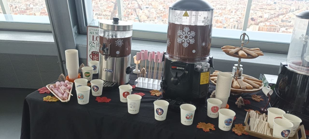 Servei de xocolata calenta per a esdeveniments a Barcelona, Girona, Tarragona i Lleida